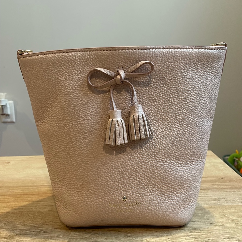 Kate Spade Light Pink Tassel Shoulder Bag